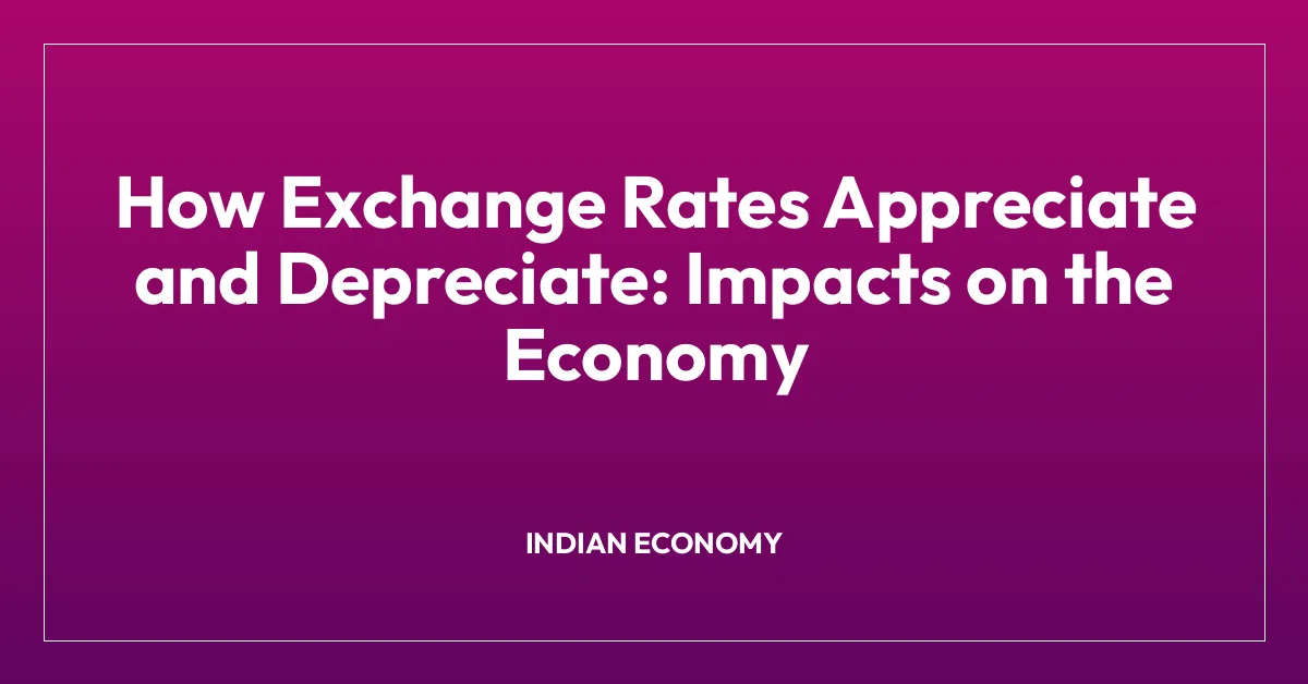 How Exchange Rates Appreciate and Depreciate: Impacts on the Economy